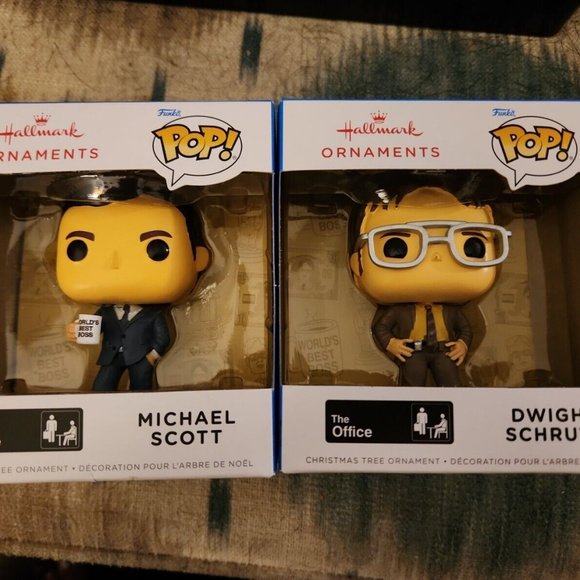 Figurine Pop The Office pas cher : Michael Scott / Dwight Schrute / Jim